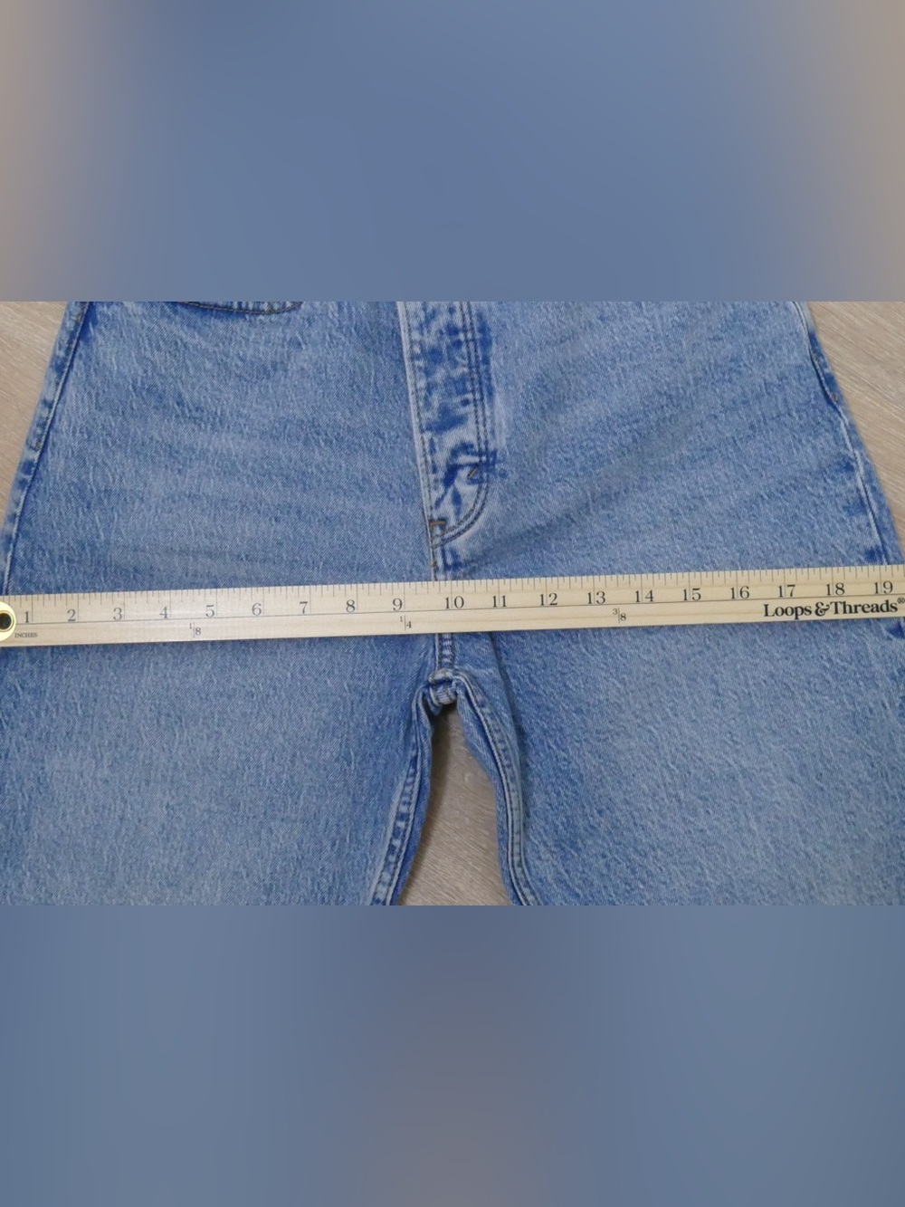 Abercrombie & Fitch The Dad High Rise Button Fly Jean 26 Light Wash Straight Leg - Picture 7 of 9